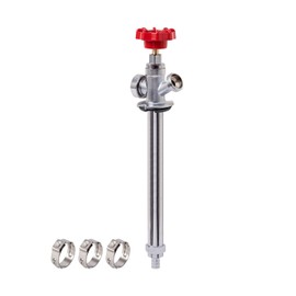 SUNGATOR 10 Inch Frost Free Sillcock, Anti-Siphon Outdoor Hose Valve, 1/2" PEX x 3/4" GHT Hose Bibb, No Lead Brass Garden Faucet/Spigot, Frost Proof Outdoor Water Faucet for PEX Pipe