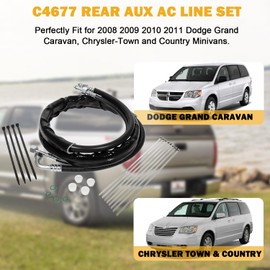 C4677 Rear Aux AC Line Set Air Conditioning Hose for 2008-2011 Dodge Grand Caravan/Caravan, for 2008-2011 Chrysler Town & Country Minivans