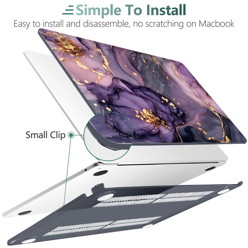 DONGKE for M4 MacBook Air 13.6 Inch Case 2025 2024