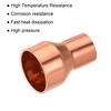 sourcing map Copper Reducing Sleeve Fitting with Welding End for