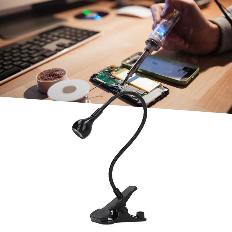 UV Lamp USB Powered Adjustable Stand 395nm Clip On UV