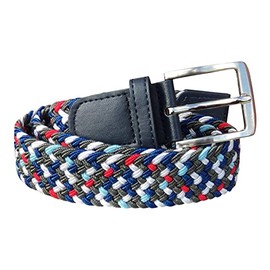 GENTS BELTS UK Stretchy Belts for Men & Women, 5 Colours, Waist 26'' - 44'' (Muti 1, Small-Medium 26-32)