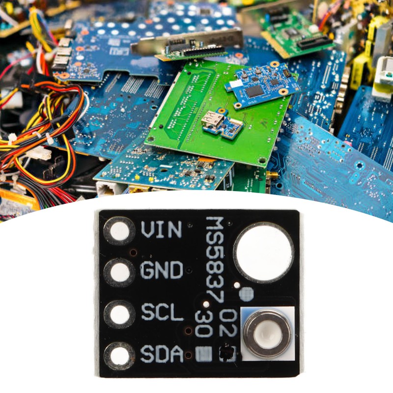 Gas Liquid Pressure Sensor GY MS5837 0.2mbar Resolution 24 Bit