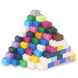 EKIND Regular Colors 2x2 Shapes Classic Educational Building Bricks Set - Compatible with All Major Brands - Cultivate Logic & Creativity for Kids (240 Pcs)