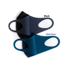 WARM aeroheat + aerosilver, for Cold Weather, Reusable, Breathable Color Face Mask (Large, Black - 2 pack)