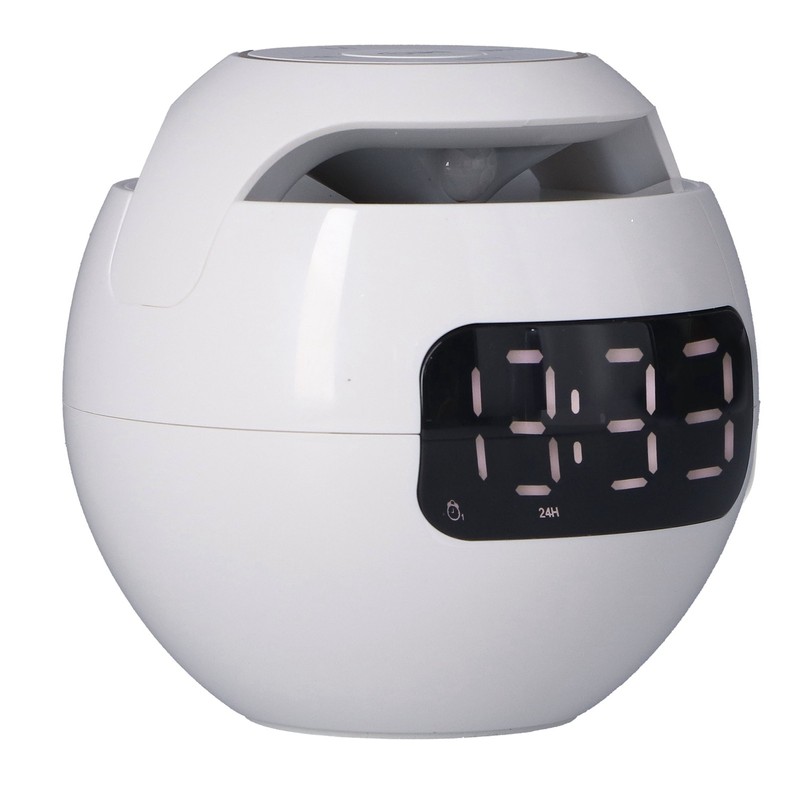 Multifunctional Bluetooth 5.0 Alarm Clock Speaker Rechargeable Ball Shape Portable