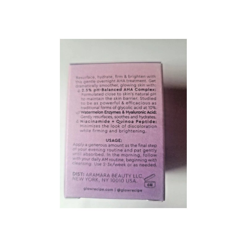 GLOW RECIPEWatermelon Glow AHA Night Treatment, 25ml / 0.84oz Travel