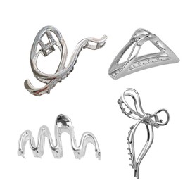 4PCS Hair Clips, Claw Clip for Thick Hair, Hairs Accessories for Women, Hair Pins, Large Hairs Claw Clips, Non Slip HairClip For Women and Girls Straight Curly and Wavy