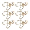 100Pcs Star Binder Clips Hollow Out Cartoon Style Strong Clamping