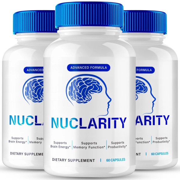Ideal Performance (3 Pack) Nuclarity Capsules, Premium Brain Supplement for