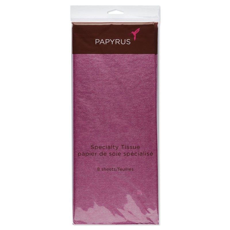 Papyrus 8 Sheet Sparkle Pink Tissue Paper for Gifts, Decorations,
