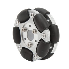 Robot Omni Wheel Replacement, Anti Slipping Robot Omni Wheel 360 Degree Rotation 60mm Diameter Aluminium Alloy with Screw for Upgrade