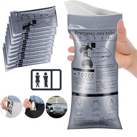 Portable Disposable Urine Bag Powdered Clot Camping Travel Car Use 700ml 1+1 10ea
