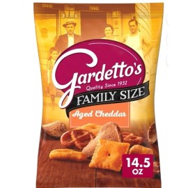 Gardetto's Snack Mix, Aged Cheddar, Family Size Pub and Party Mix, 14.5 oz Bag