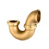 ZM 2" x 1-1/2" Cast Brass Sink Drain P-Trap (LA