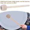 Drum Mallet, Bass Drum Mallet Stick with Wool Felt Head