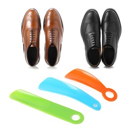 BOGEEL Portable Lazy Shoe Helper Unisex Handhled Shoe Horn Easy Offs Shoe Lifting Aid Tool Shoehorn Shoe Lifters,Plastic Shoe Lifters