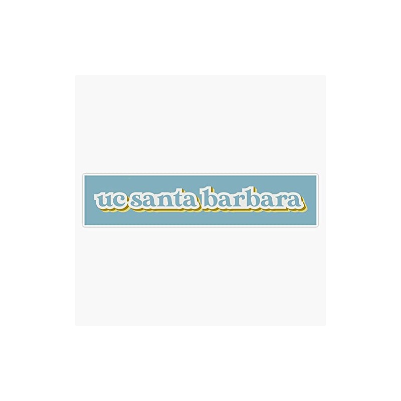 Ucsb Retro Bumper Sticker Window Vinyl Decal 5"