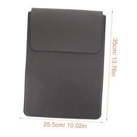 KOMBIUDA Laptop Case Portable Laptop Sleeve with Soft Lining Capacity for Accessories Stylish PU Cover for Travel and Everyday Use