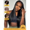 Sunber Yaki Straight Human Hair Bye Bye Knots Pre Cut