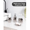 Silver Bathroom Accessory Set, Mosaic Ceramic Bathroom Accessories Set Include