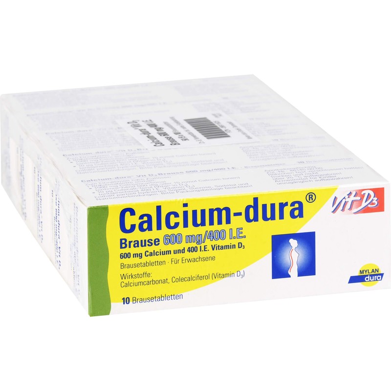Calcium Dura Vit D3 Shower Head 600 mg/400 IU Pack