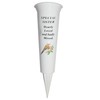 Memorial Grave Flower Pot - 33cm tall Sturdy White Memorial