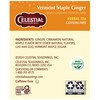 Celestial Seasonings Herbal Tea, Vermont Maple Ginger, Caffeine Free, 20