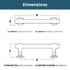 Franklin Brass Francisco (1-Pack) Cabinet Handles 3" Hole Center Pulls