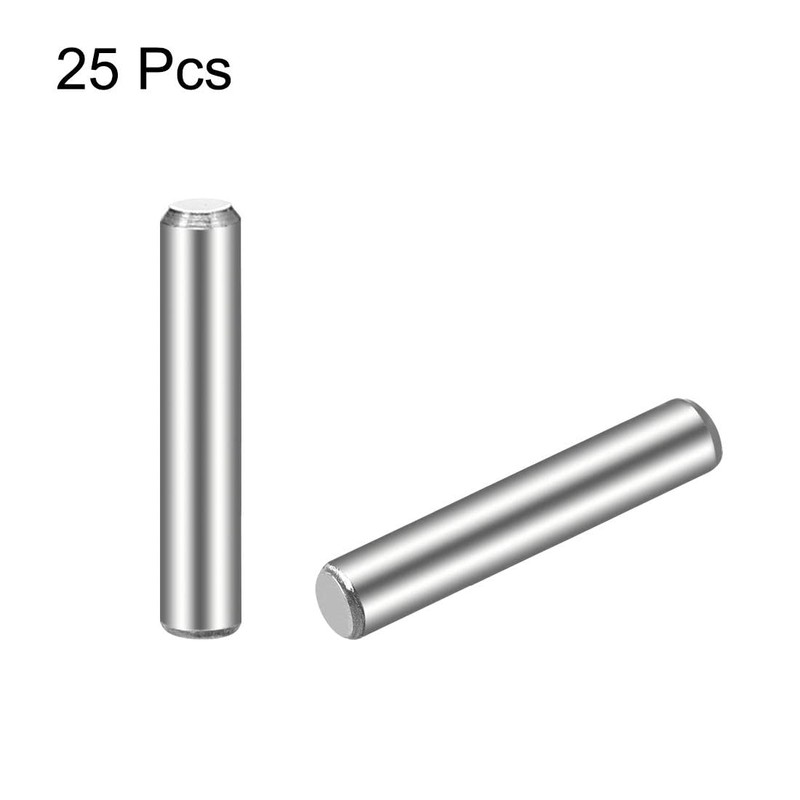 TOP-VIGOR 25Pcs 3mm x 16mm Dowel Pins Shelf Support Pegs,