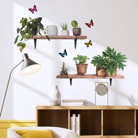 HOTIYOK ins Wall Sticker, Scandinavian Potted Plant, Stylish, Wall Sticker, Green Wall, Wall Decoration, DIY Wallpaper, Wall Sticker, Wall Sticker, Removable Wall, Boys, Girls, Bedroom, Children,
