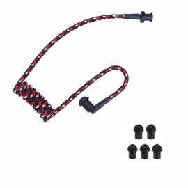 stdgove Acoustic Coil Tube Mixed Color Colorful Replacement with Silicone Small Ear Tips Buds for Right Left Ears for Two Way Radio Walkie Talkie Air-Tube Earpieces (Black+Red+Pink)