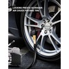 Locking Presta Schrader Air Chuck for Bike Tire, Dual Head