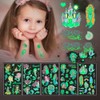 Pack of 100 Tattoos for Children, Luminous Tattoos Children Girls
