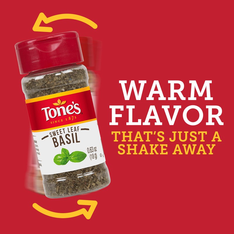 Tone's Sweet Leaf Basil, 0.63 Ounce
