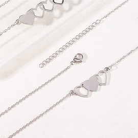 choice of all 2/3/4/5 Best Friend Necklace Bff Matching Heart Necklaces Sister Bestie Necklace Best Friend Friendship Gifts for Women Friends Teen Girls Trendy Stuff, Leather, No Gemstone