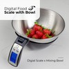 Fradel Digital Kitchen Food Scale with Bowl - 11lb, Grams