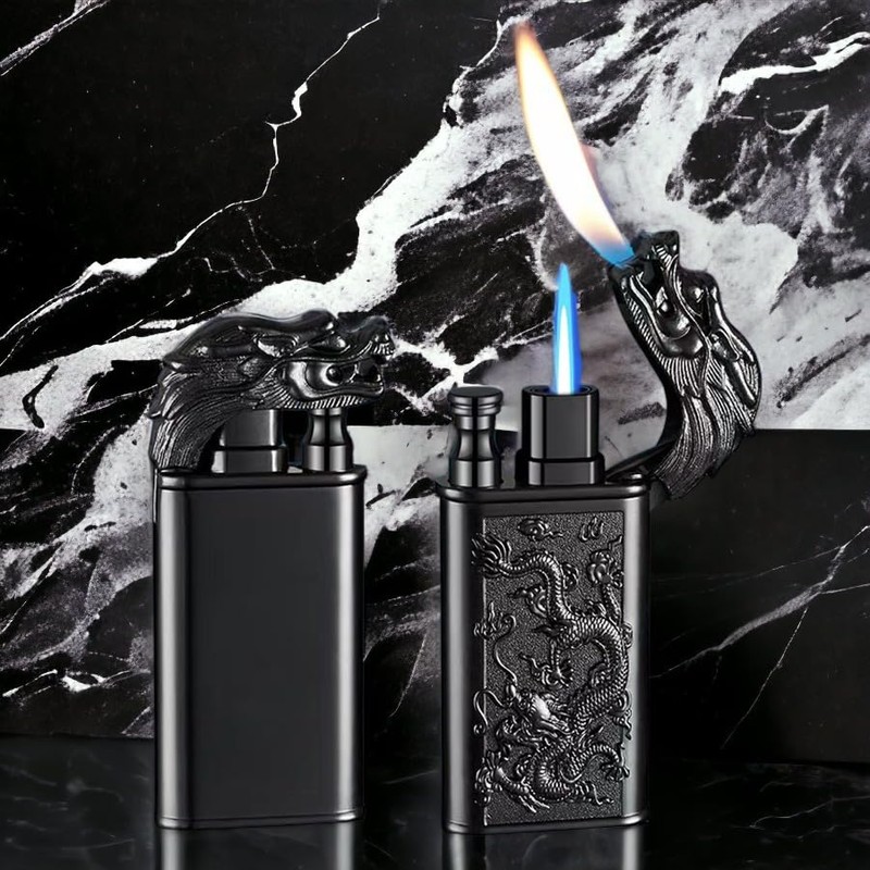 QFECT Torch Lighter, Windproof Lighters, Butane Lighter, Cool Dual Jet