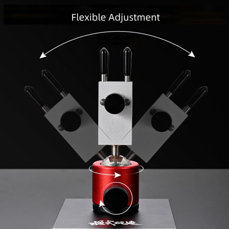 ANSAI Tabletop Vise Mini Vice Spherical Rotating Metal Base for