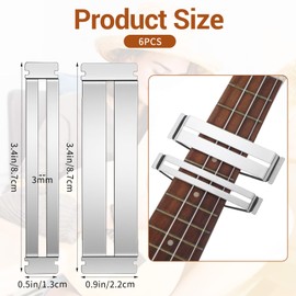 3 Sets Guitar Fret Polishing Tools, Luthier Tool Kit Fret Protector Fingerboard Guards Stainless Steel Fretboard Protector Bass Guitar Frets Guard Tool for Dressing and Polishing