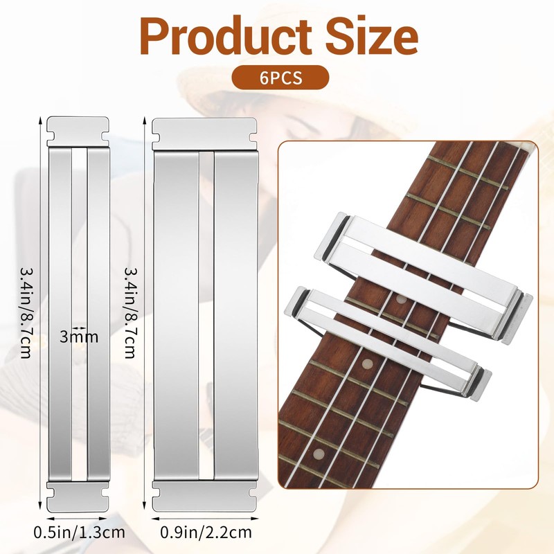 3 Sets Guitar Fret Polishing Tools, Luthier Tool Kit Fret