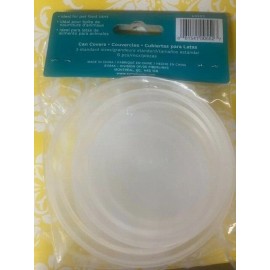 Al-De-Chef  6 Pieces Plastic Cover for Pet Food Can Lid, Large, Clear