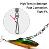 SEIWEI 2#, Quick Change Swivels Carp Fishing Terminal Tackle, Pack
