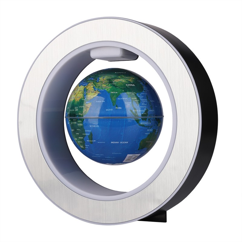 4in O Shape Magnetic Levitation Floating Globe Rotating Magnetic Globes