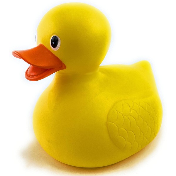 Mɑtty's Toy Stop Large Rubber Duck (9" x 6.5" x 7.5") Perfect for Bathtime, Pools, Etc.