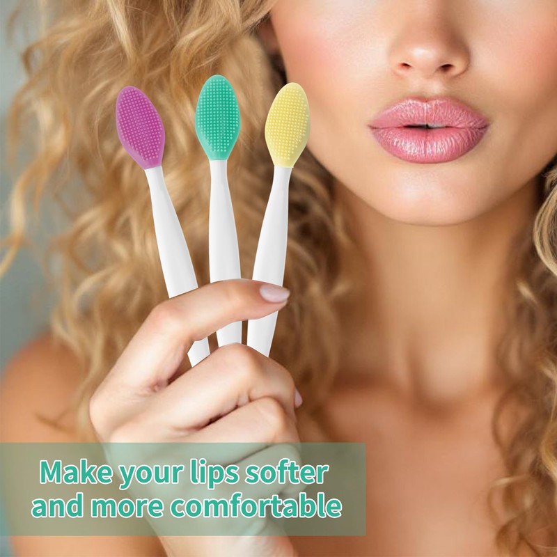 GLIDESMOOTH Silicone Pore Brush, Gentle Exfoliating, Double-Sided Pore Cleaning Brush,
