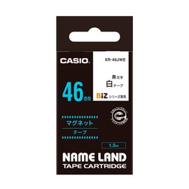 カシオ ラベルライター ネームランド マグネットテープ 46mm XR-46JWE 白