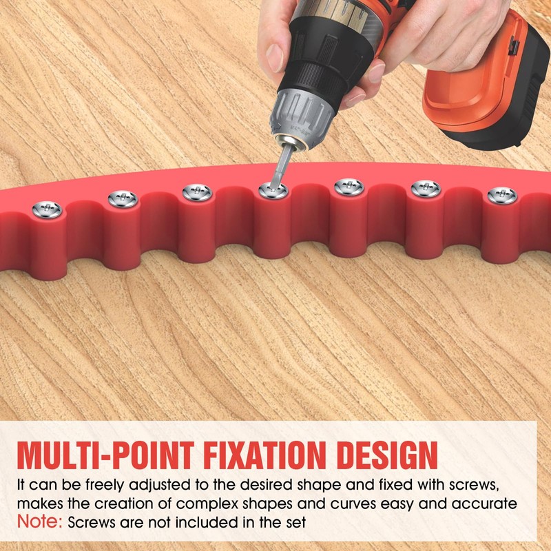 Router Edge Guide, Flexible Jig and Template for Woodworking, Wood