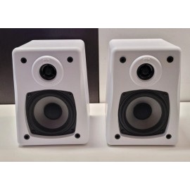 Sound Dynamics CS-2000 Home Theater Speaker - White (Pair) **New Old Stock**
