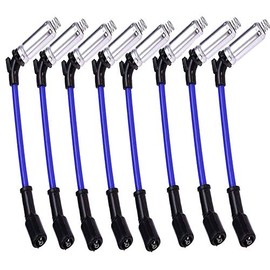 8 PCS 10.2MM Spark Plug Ignition Wire High Performance Fit For 2000-2009 CHEVY GMC Saab Isuzu Hummer V8 48322R 48322 7831
